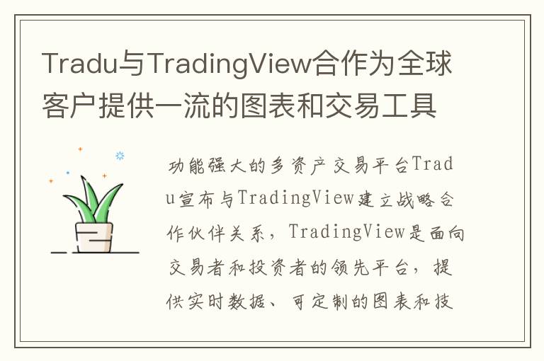 Tradu与TradingView合作为全球客户提供一流的图表和交易工具