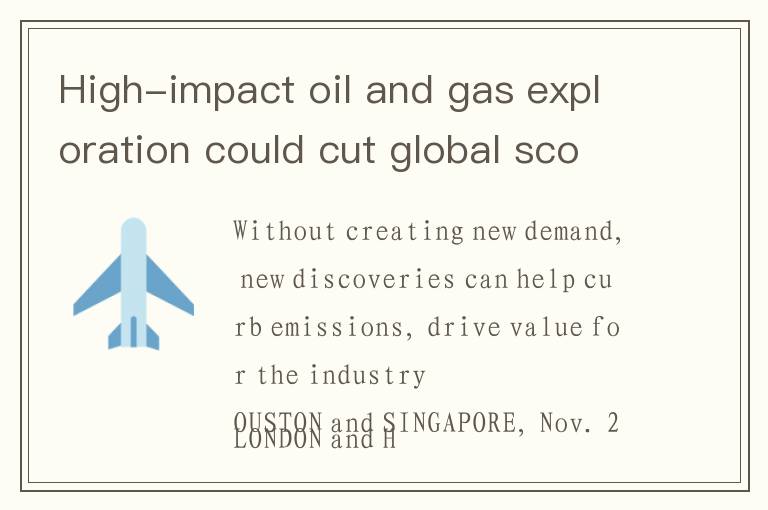 High-impact oil and gas exploration could cut global scope 1 and 2 emissions by 6% in 2030